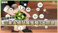 邁向碳中和 企業永續發展策略3大關鍵