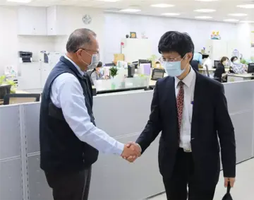 歡迎經濟部商業司陳秘順副司長率領部裡局處首長蒞臨中心進行財團法人業務實際查核會議