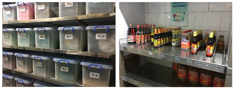 廚房備料整理得井然有序