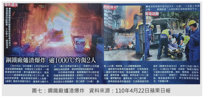 鋼鐵廠爐渣爆炸