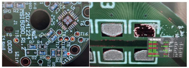 針對瑕疵品自動判別並提供量化數據