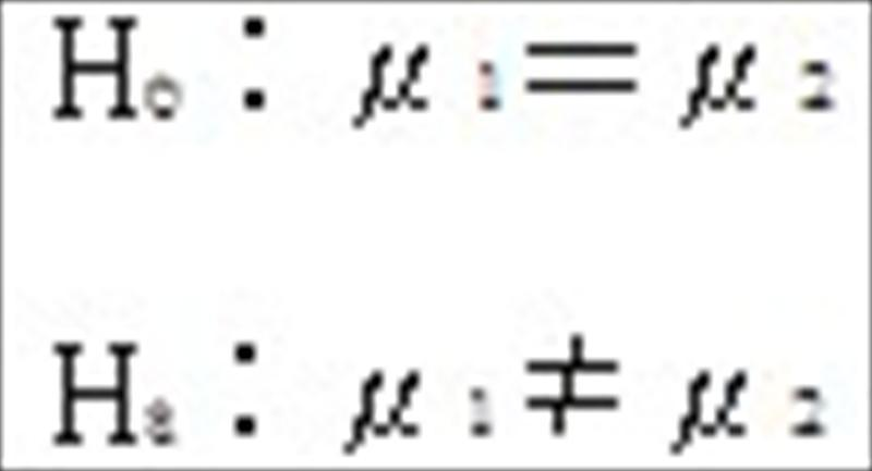 陳述虛無假設與對立假設