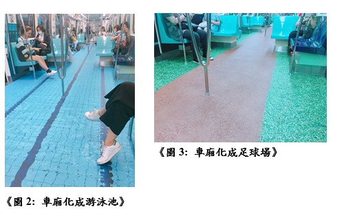 車廂化成游泳池/車廂化成足球場