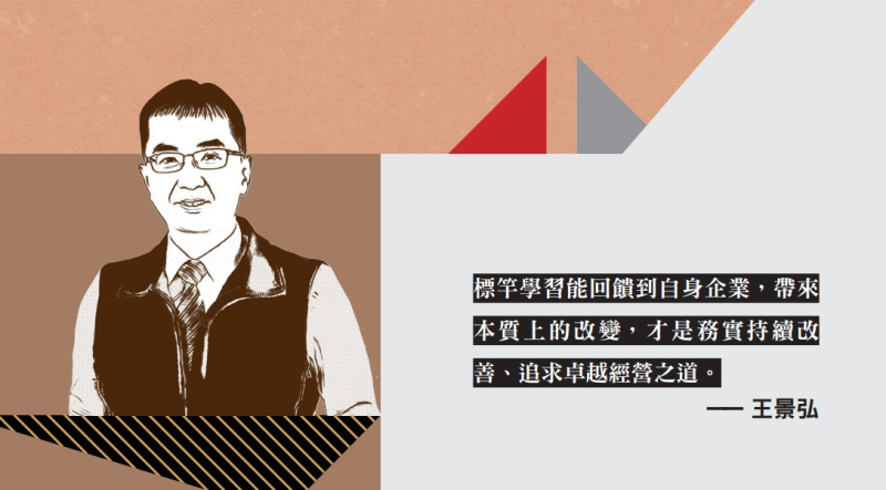 標竿學習能回饋到自身企業,帶來 本質上的改變,才是務實持續改 善、追求卓越經營之道 ――王景弘