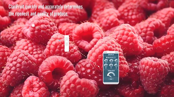 ClariFruit 技術平台，分析蔬果的品質與成熟度