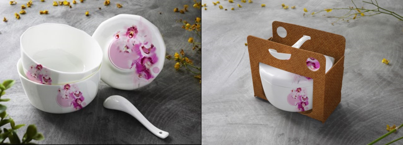 【木犀齋】天圓地方－客製化可攜帶型貝瓷環保餐具組