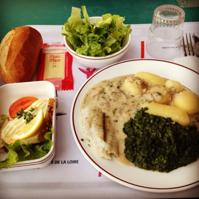 法國西部某所小學的學校午餐